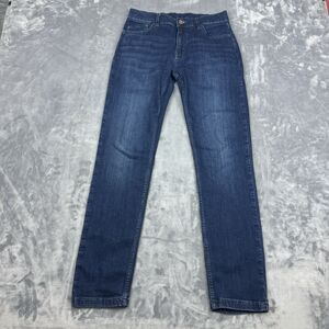 Mugsy Jeans Fultons Mens 31x32 Actual 28x30 Blue Stretch Denim Straight Leg